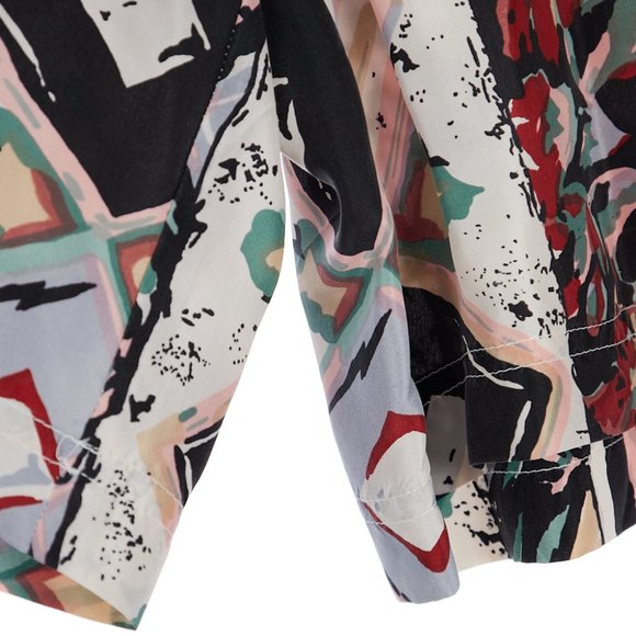 Vintage STUNT Collection NOS 100% Silk High Waisted Shorts Size Medium - Picture 4 of 6